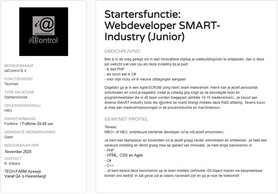 Vacature_Webdeveloper_Junior Vacature_Webdeveloper_Junior